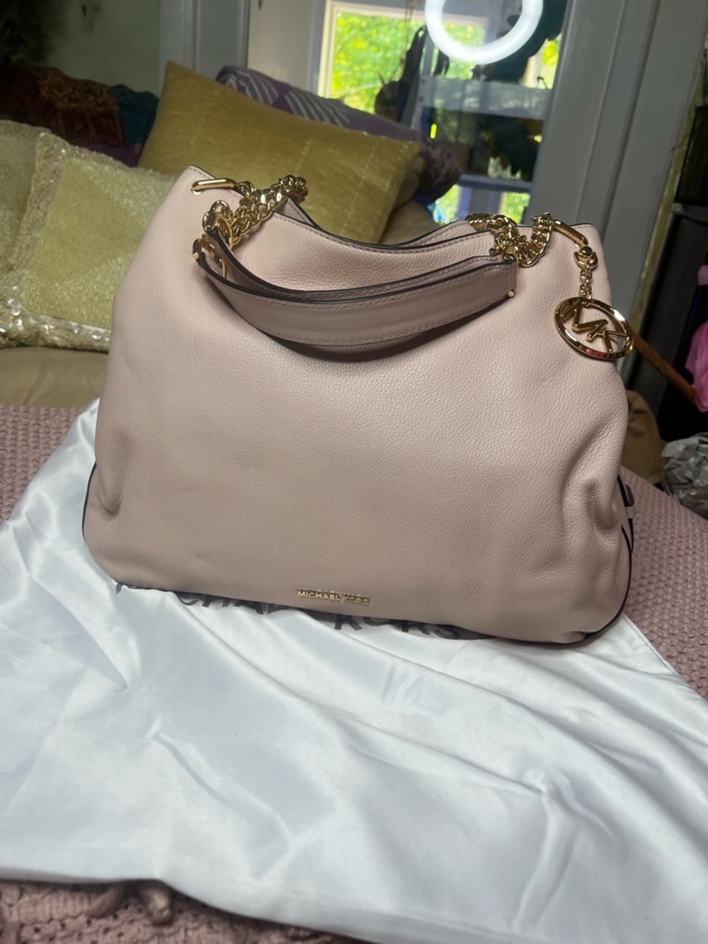 Michael Kors Lillie soft pink Large Shoulder Tote